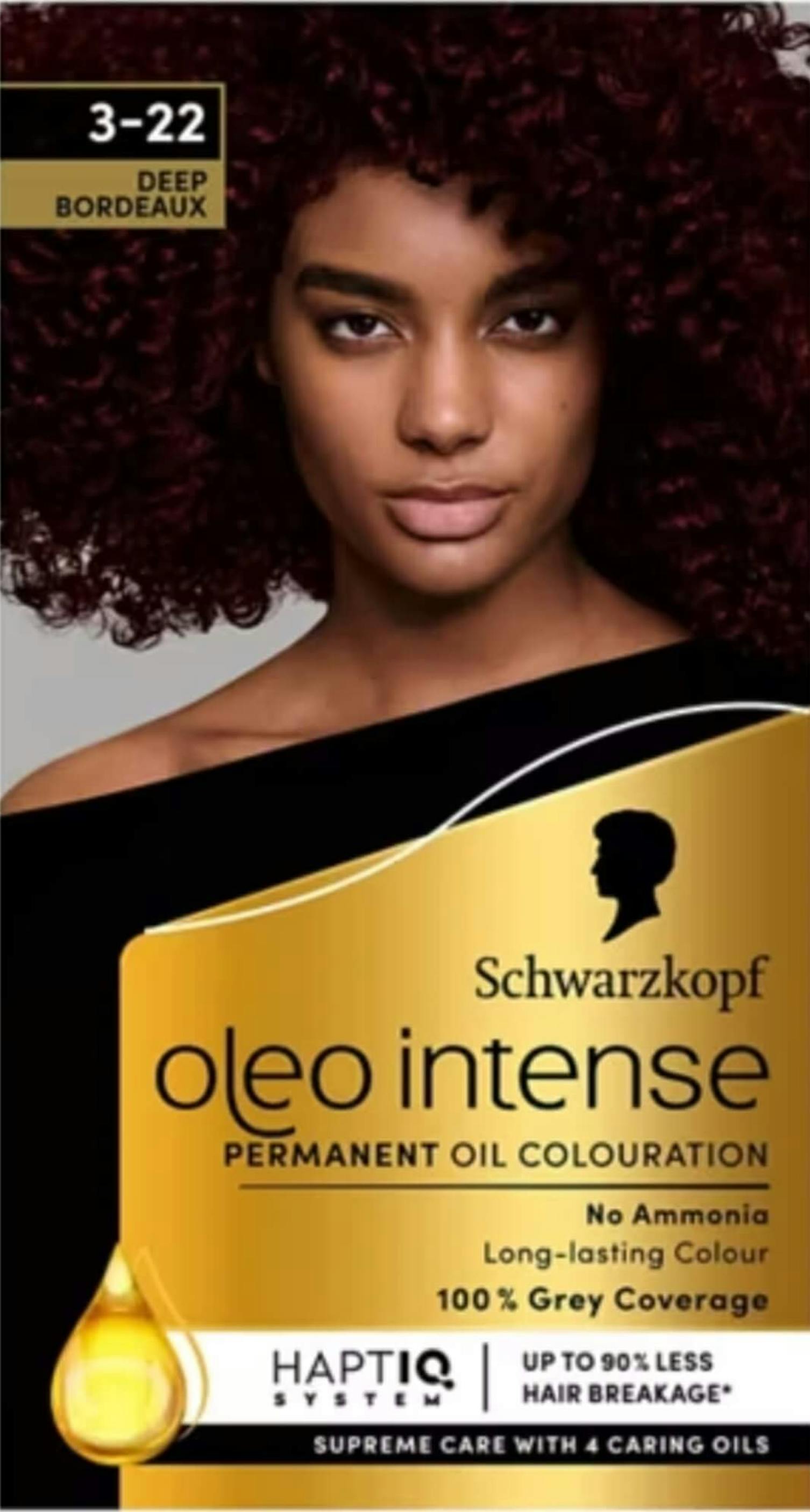 Schwarzkopf Oleo Intense 3-22 Deep Bordeaux Permanent Oil Colouration