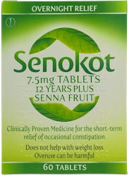 Senokot 7.5mg 12 Years Plus 60 Tablets