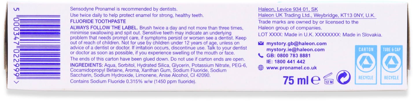 Sensodyne Pronamel Toothpaste 75ml - 2