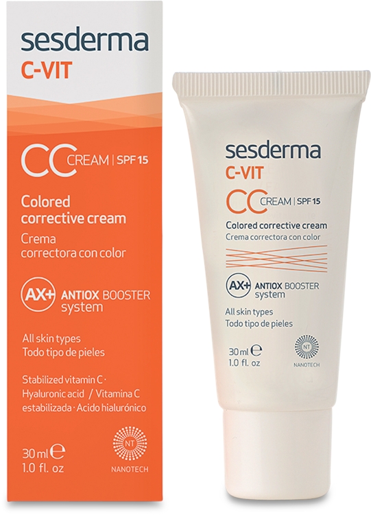 Photos - Sun Skin Care Sesderma C-Vit Cc Cream SPF15 30ml 