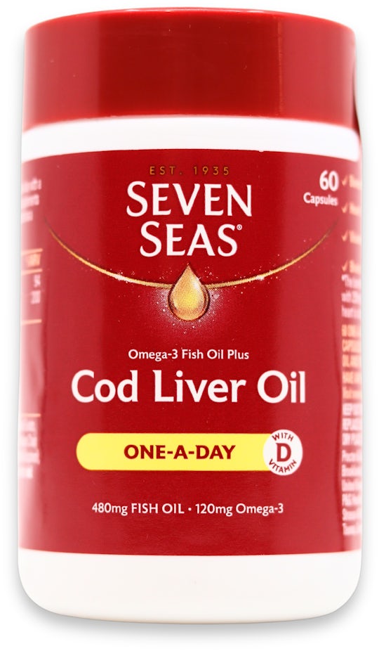 Seven Seas Cod Liver Oil One-A-Day 60 Capsules