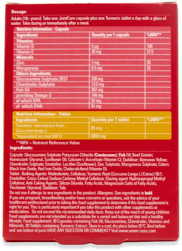 Seven Seas Jointcare + Tumeric Duo Pack - 2