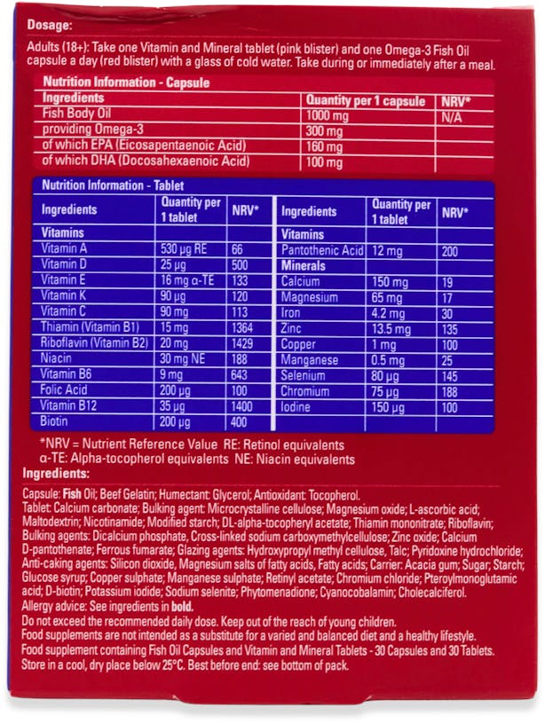 Seven Seas Omega 3 & Multivitamins Woman 50+ 30 Day Duo Pack - 2