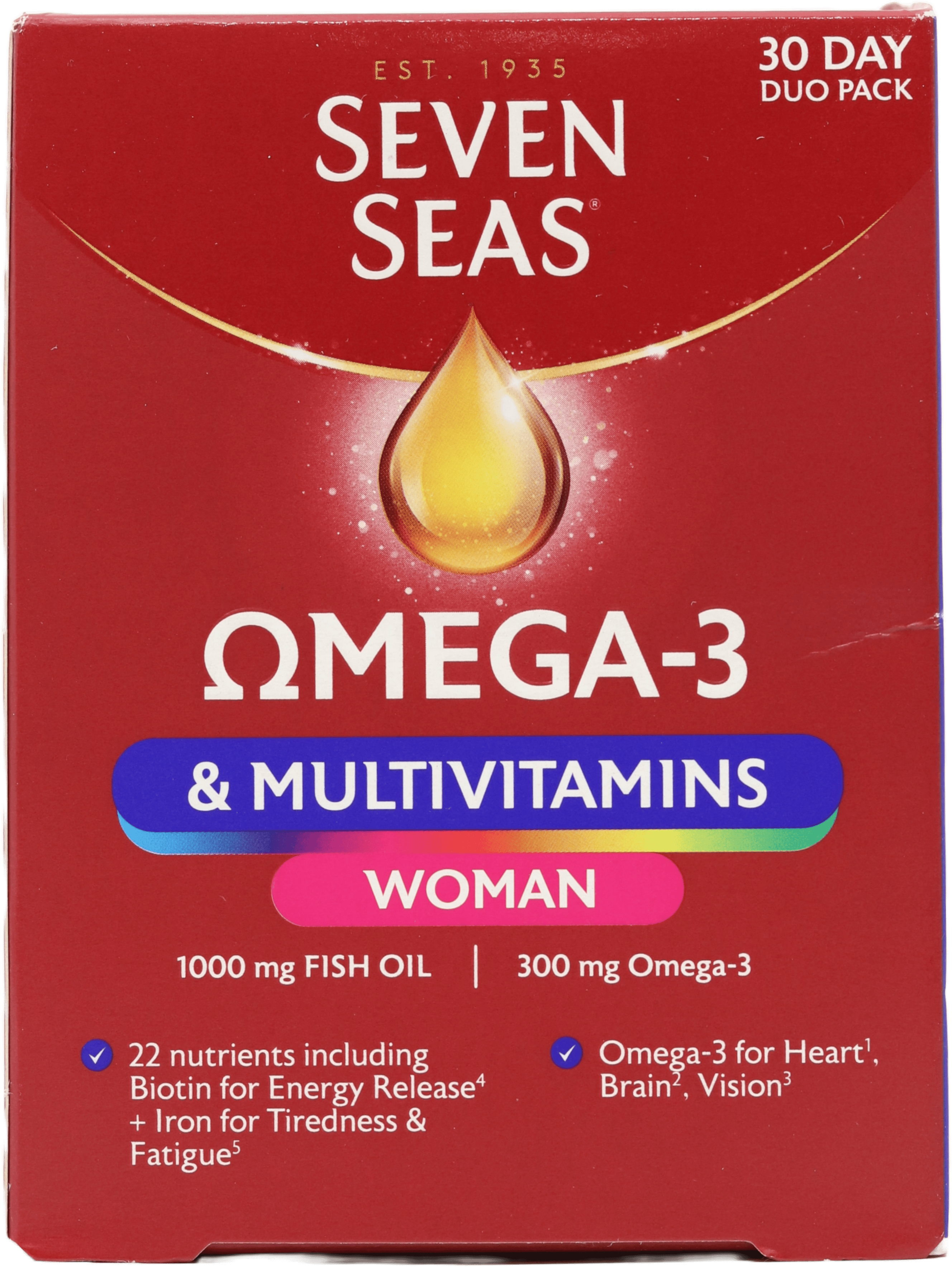 Seven Seas Omega 3 & Multivitamins Woman 30 Day Duo Pack
