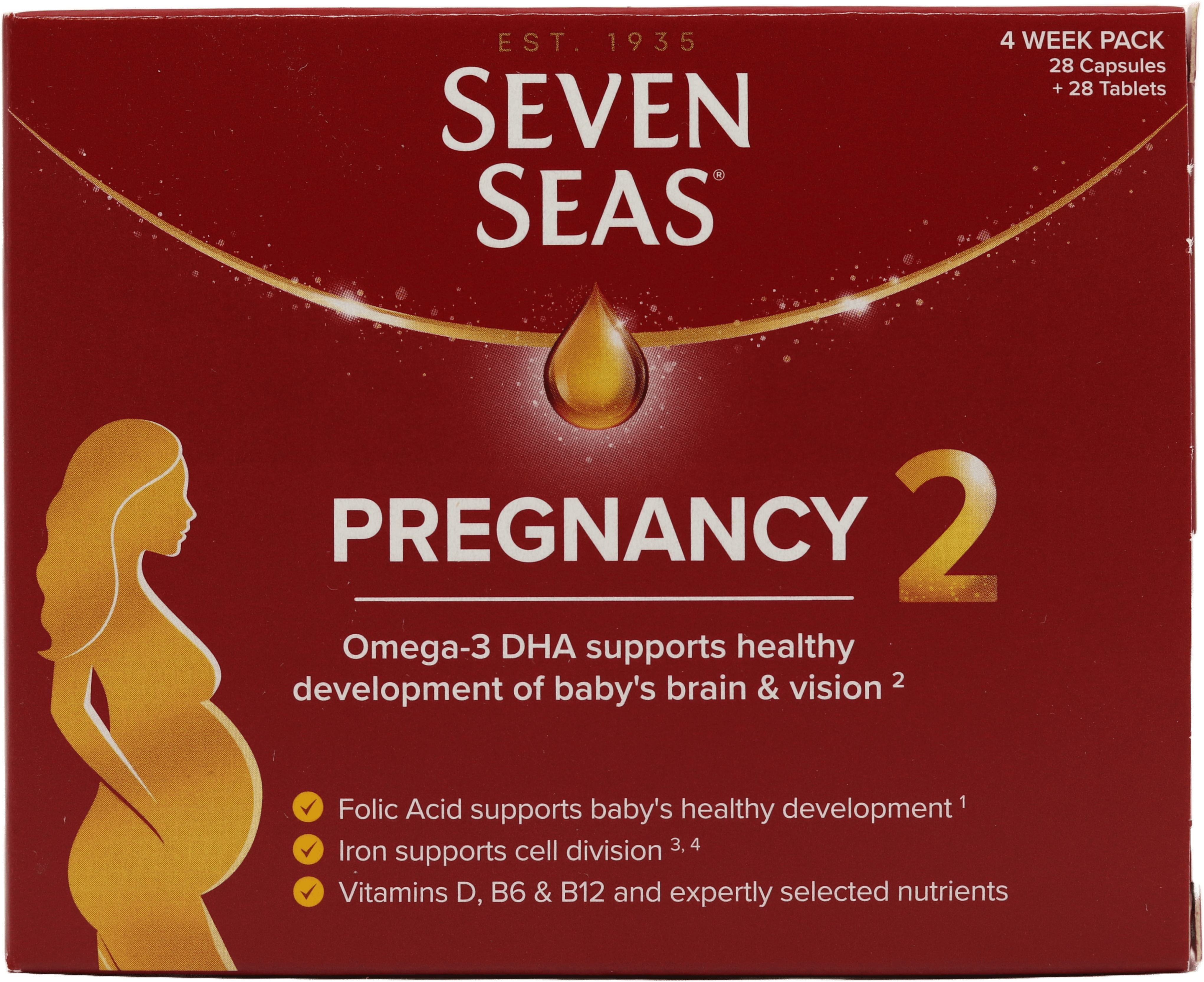 Seven Seas Pregnancy Stage 2 4 Week Pack 28 Capsules + 28 Tablets