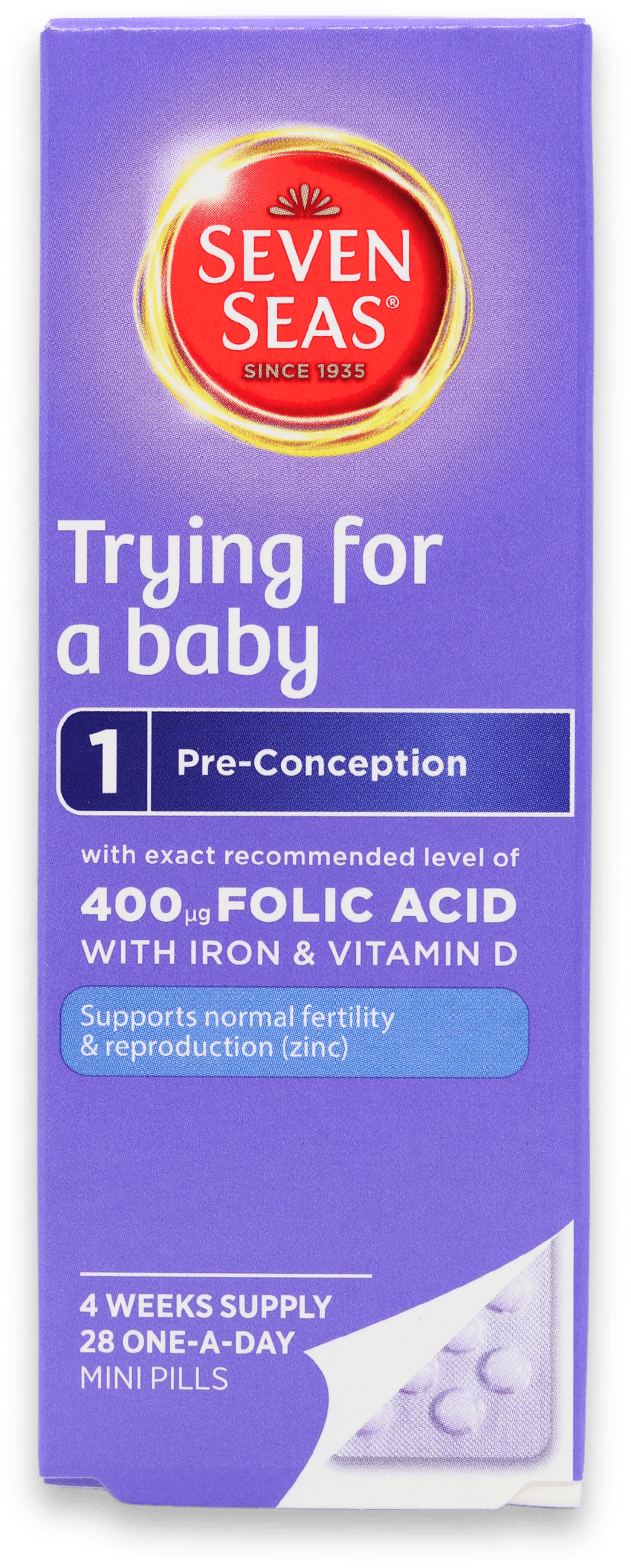 Seven Seas Trying for A Baby Stage 1 4 Week Pack 28 Tablets