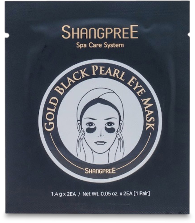 Photos - Facial Mask Shangpree Gold Black Pearl Eye Mask 1 Pair 