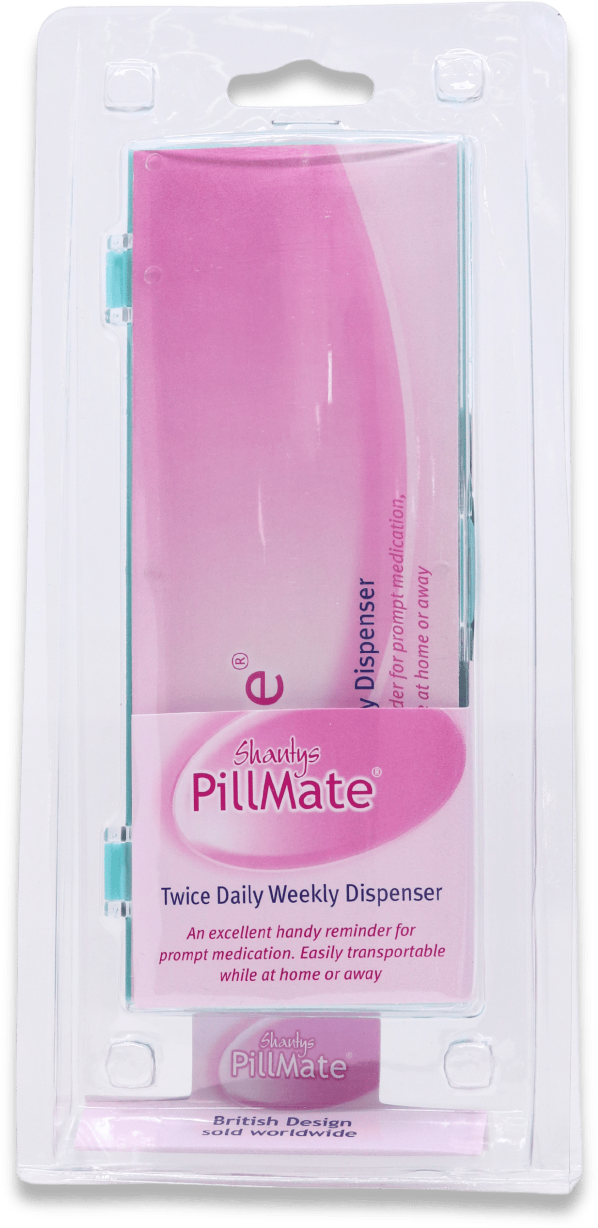 Shantys Pillmate Twice Daily Weekly Dispenser Assorted Colours