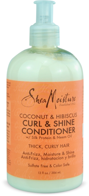 Photos - Hair Product Shea Moisture Coconut & Hibiscus Curl & Shine Conditioner 384ml 
