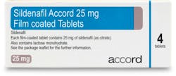 Sildenafil Accord 25mg (PGD) 4 Tablets