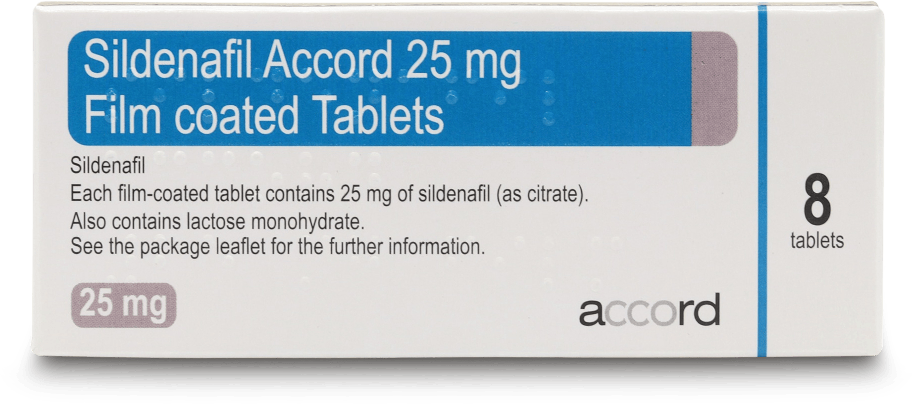 Sildenafil Accord 25mg 8 Tablets