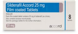 Sildenafil Accord 25mg (PGD) 8 Tablets
