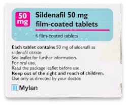 Sildenafil Mylan 50mg (PGD) 4 Tablets