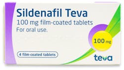 Sildenafil Teva 100mg (PGD) 4 Tablets