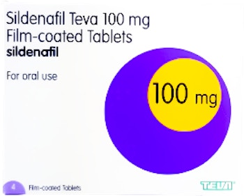 universitetsområde Legitim Agent Sildenafil Teva 100mg (PGD) 4 Tablets | medino