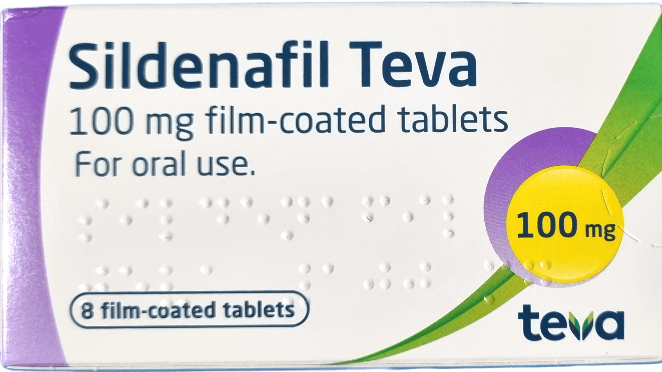 Sildenafil Teva 100mg 8 Tablets