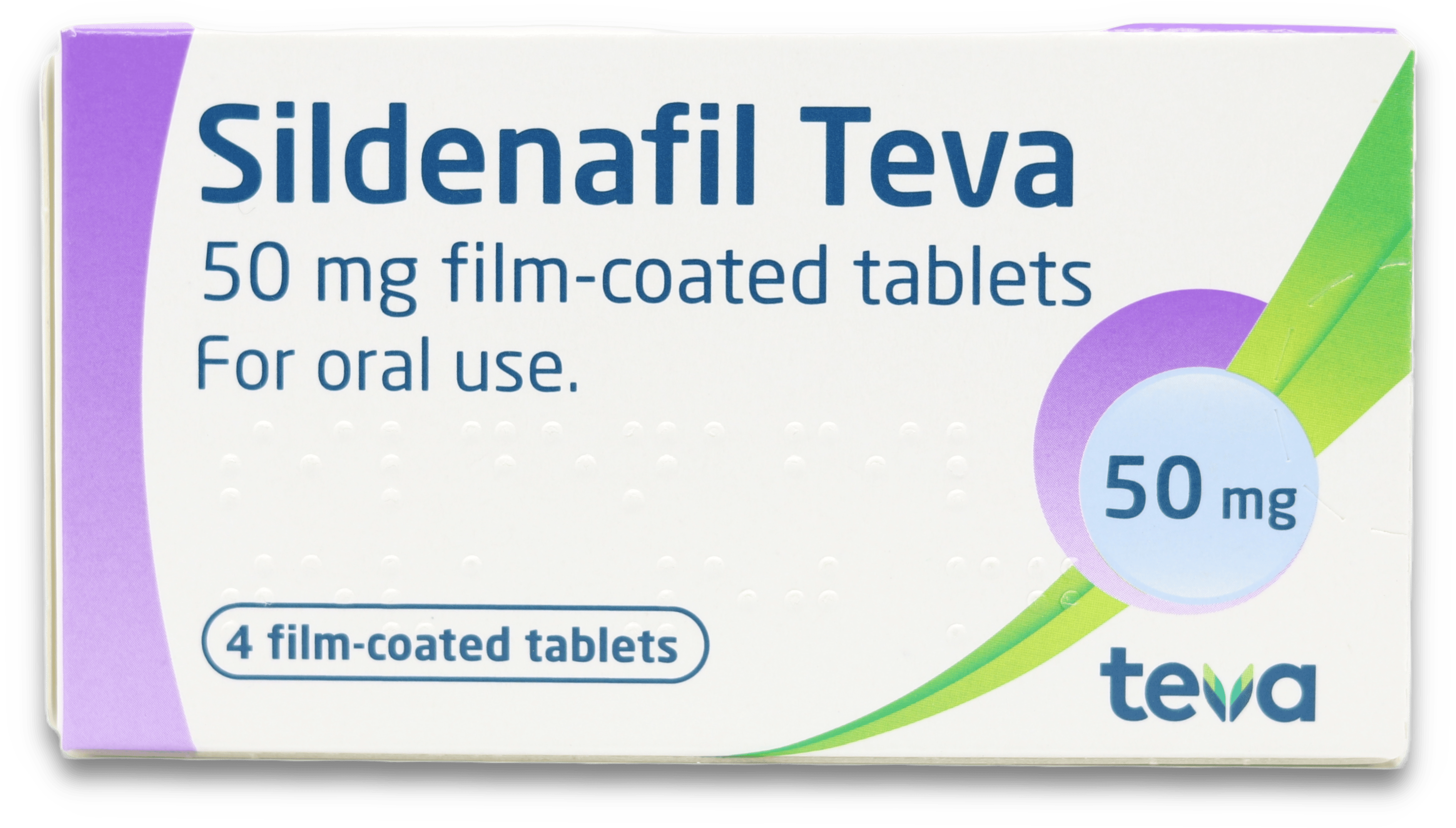 Sildenafil Teva 50mg 4 Tablets