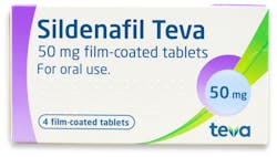 Sildenafil Teva 50mg (PGD) 4 Tablets