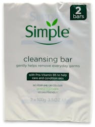 Simple Antibacterial Soap Bar 2X100g