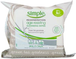Simple Facial Wipes Age Resisitng 25pcs