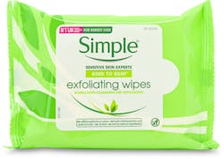 Simple Kind to Skin Exfoliating Wipes 25 wipes