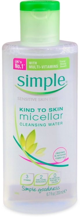 Photos - Facial / Body Cleansing Product Simple Micellar Cleansing Water 200ml