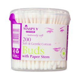 Simply Cotton Buds with Paper Stem 200