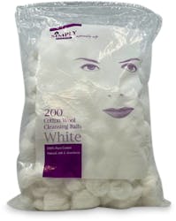 Simply Cotton Cotton Wool Balls White 200 Pack