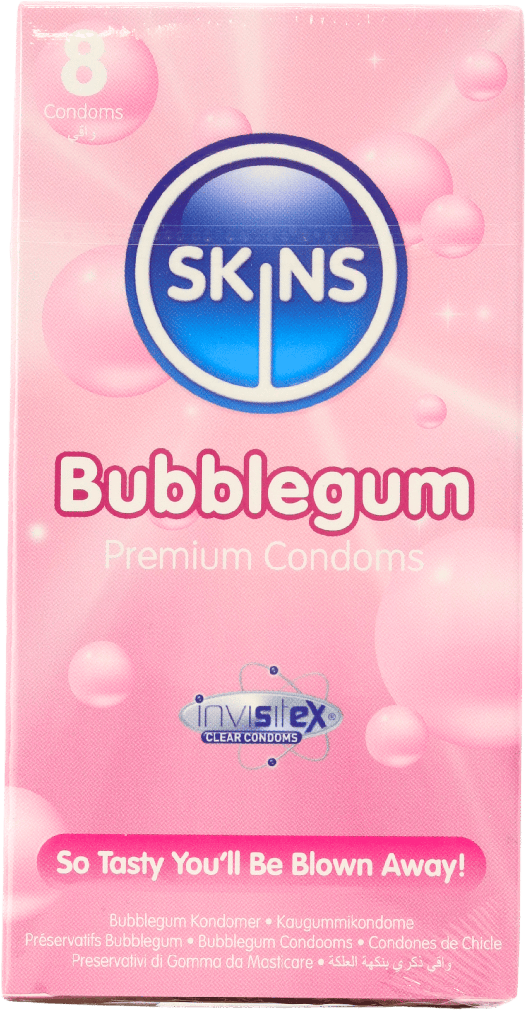 Skins Bubblegum Condoms 8 Pack