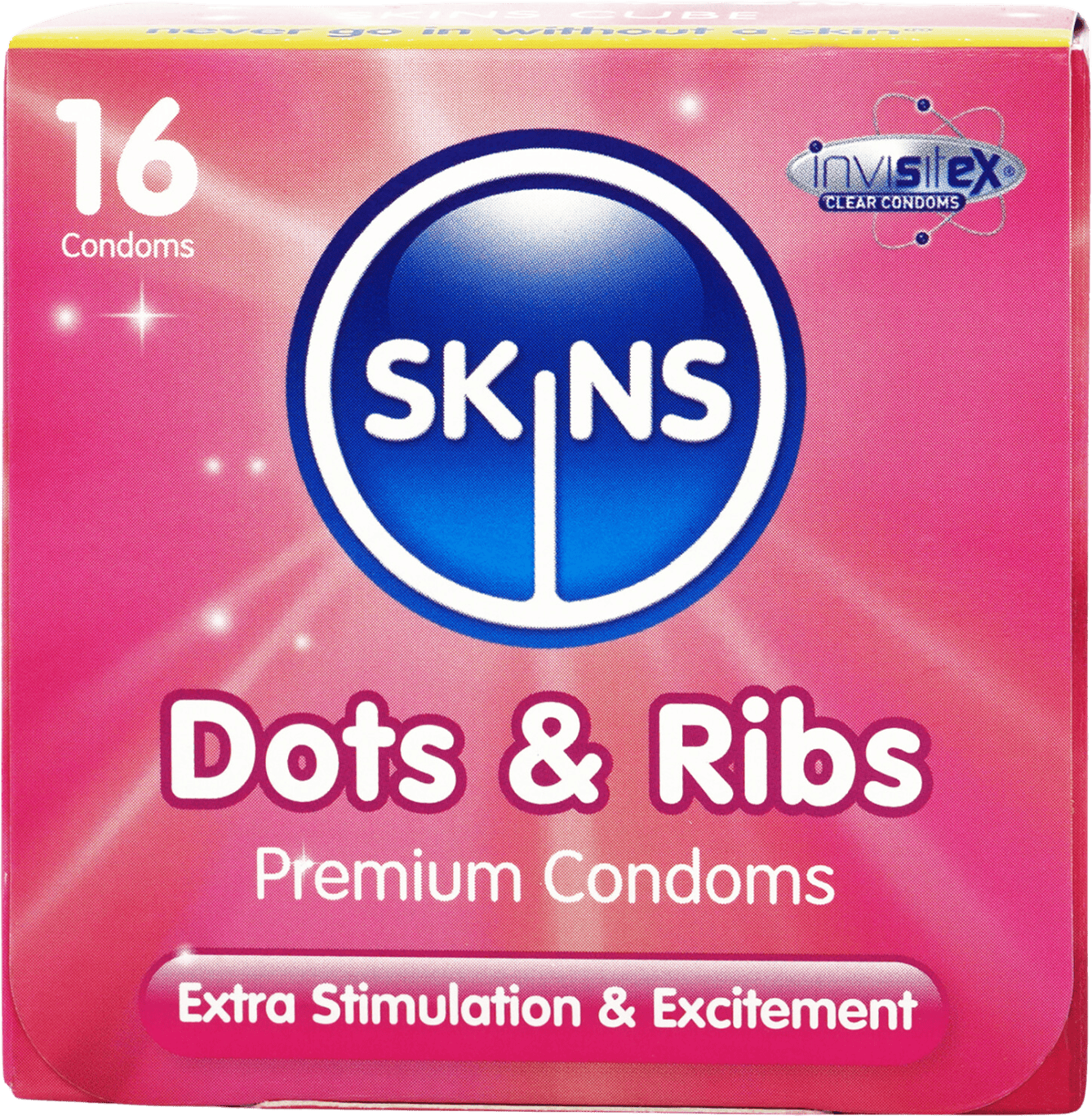 Skins Dots & Ribs Condoms  16 Pack
