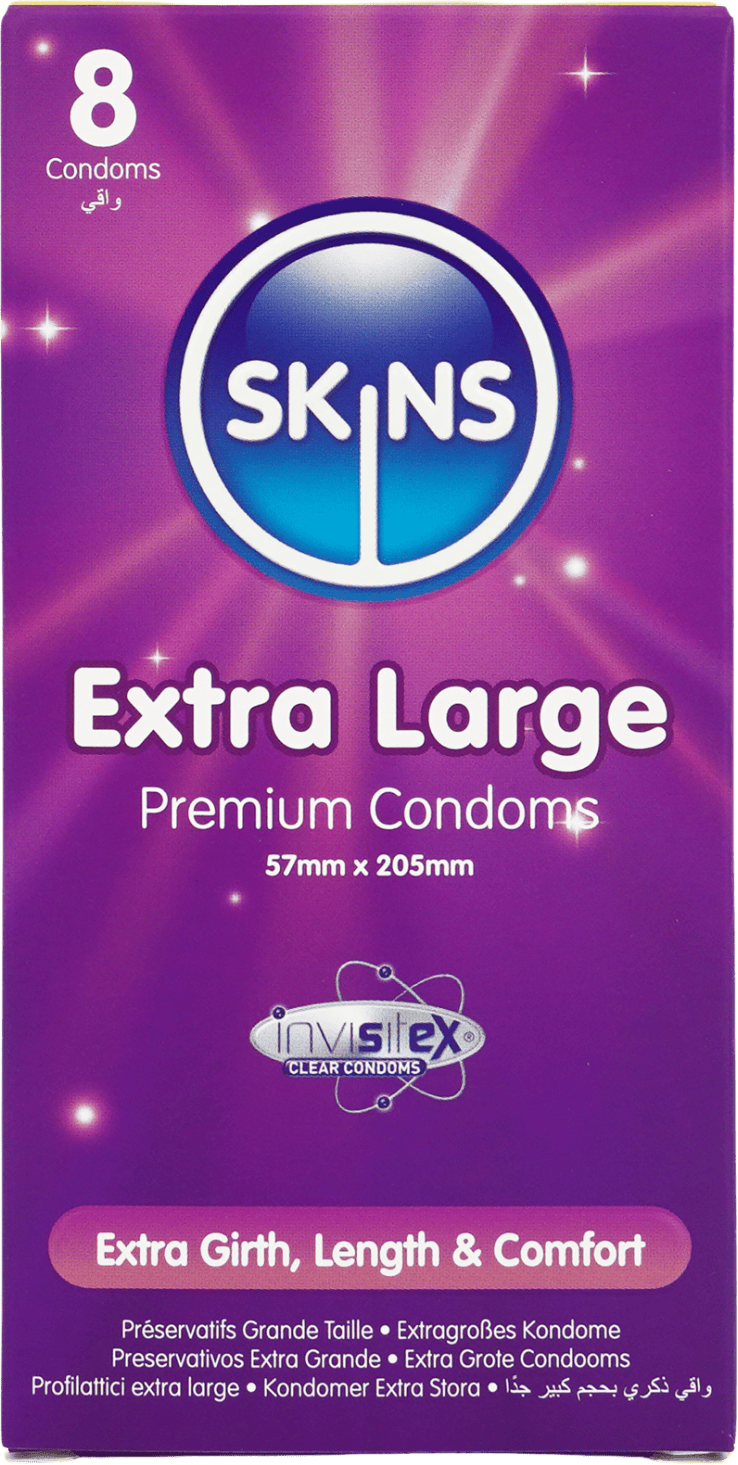 Skins Extra Large Condoms 8 Pack