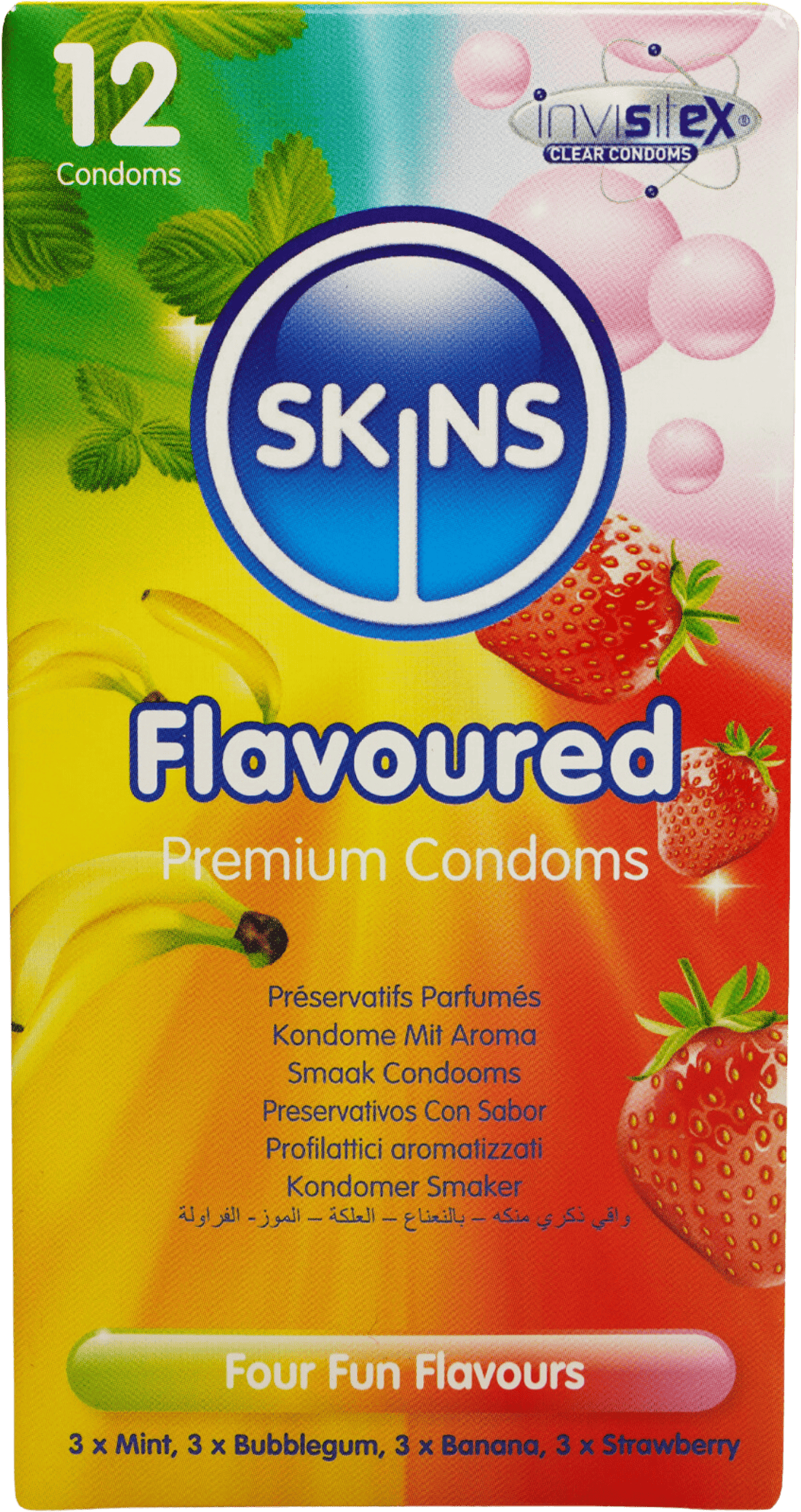 Skins Flavoured Condoms 12 Pack