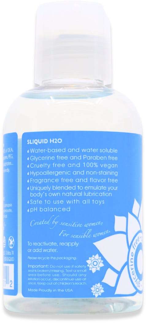 Sliquid Naturals H20 Water Based Lubricant 125ml - 3