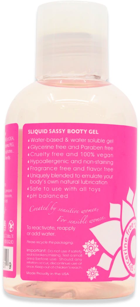 Sliquid Naturals Sassy Anal Lubricant 125ml - 3