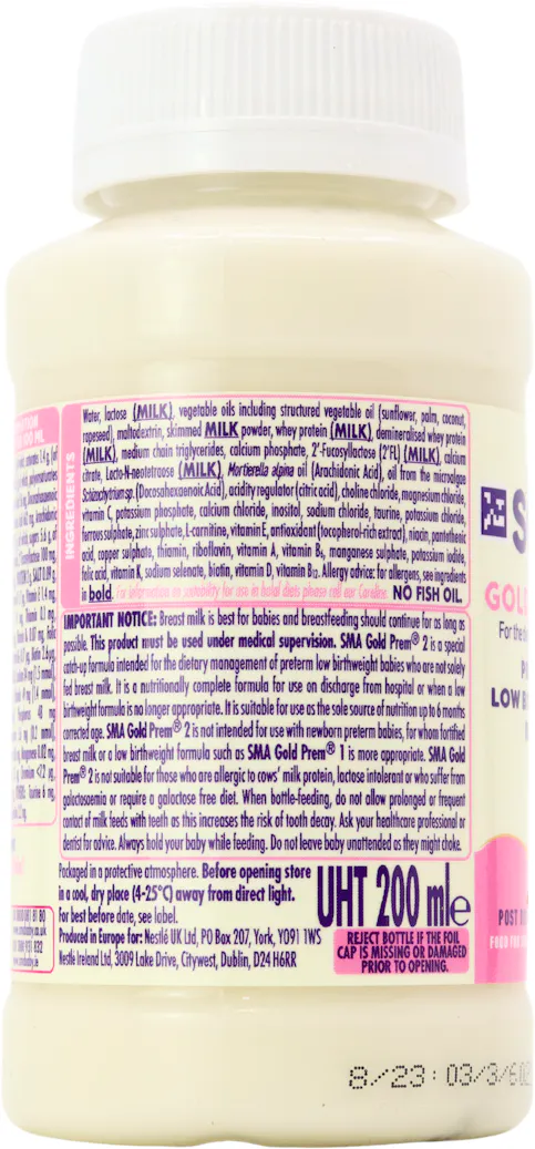 SMA Gold Prem 2 Post Discharge Formula 200ml - 4