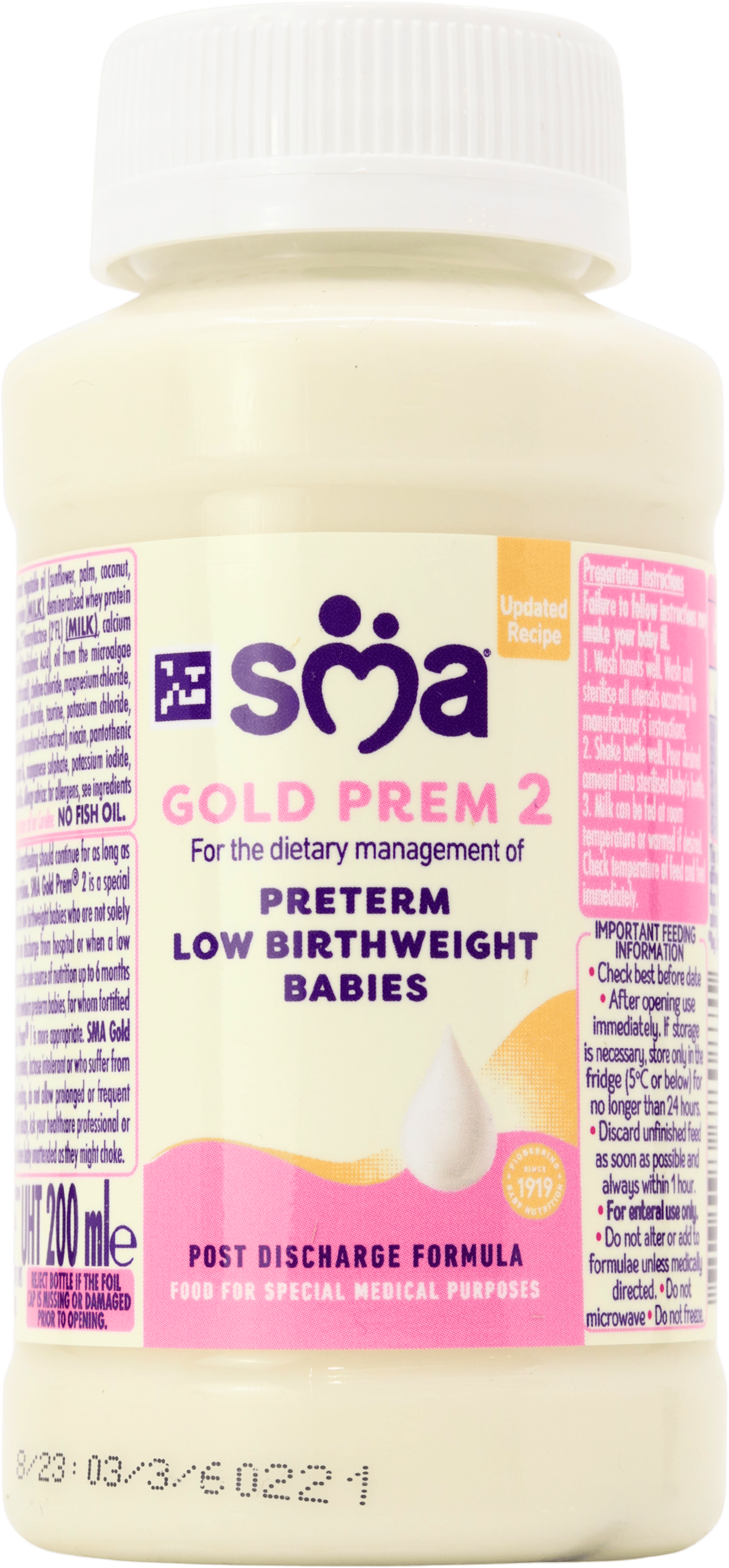 SMA Gold Prem 2 Post Discharge Formula 200ml