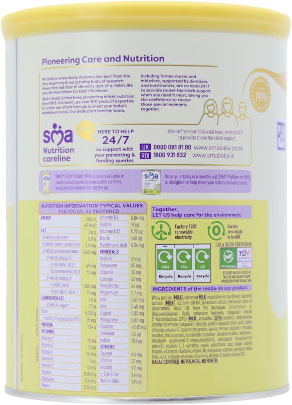 SMA Pro First Infant Milk From Birth 800g - 2