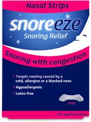 Snoreeze Snoring Relief Nasal Strips Large 20 Pack