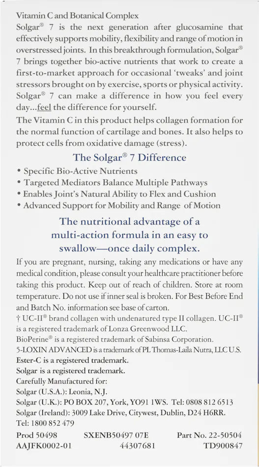 Solgar 7 90 Capsules - 3
