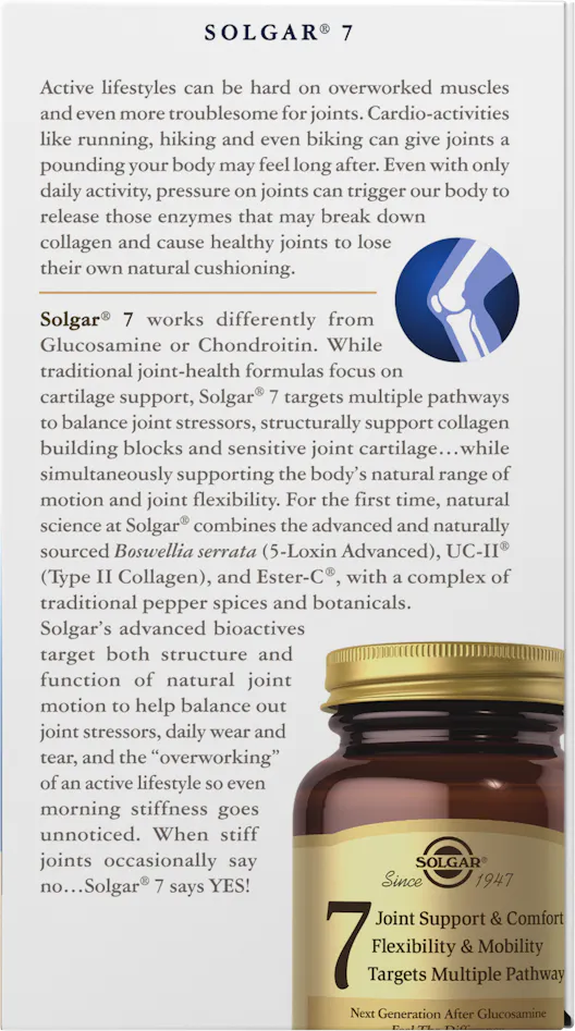 Solgar 7 Joint Support 30 Capsules - 5