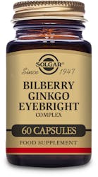Solgar Bilberry Ginkgo Eyebright Complex 60 Capsules