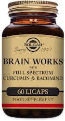 Solgar Brain Works with Full Spectrum Curcumin & Bacomind 60 Capsules