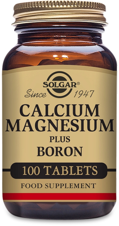 Photos - Vitamins & Minerals SOLGAR Calcium Magnesium Plus Boron 100 Tablets 