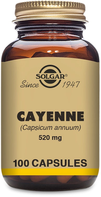 Solgar Cayenne 520 mg 100 Capsules