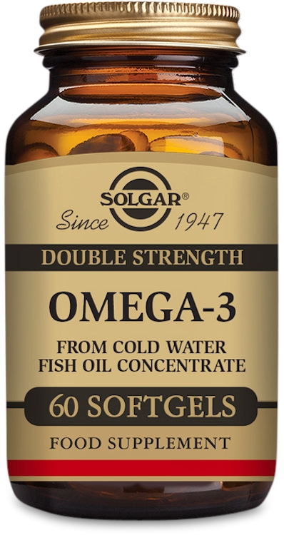 Photos - Vitamins & Minerals SOLGAR Double Strength Omega-3 60 Softgels 