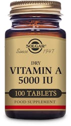 Solgar Dry Vitamin A 5000IU (1502μg) 100 Tablets