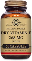 Solgar Dry Vitamin E 268mg (400IU) 50 Capsules