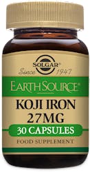 Solgar Earth Source Food Fermented Koji Iron 27mg 30 Capsules