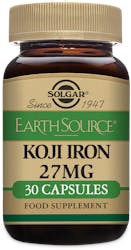 Solgar Earth Source Food Fermented Koji Iron 27mg 30 Capsules