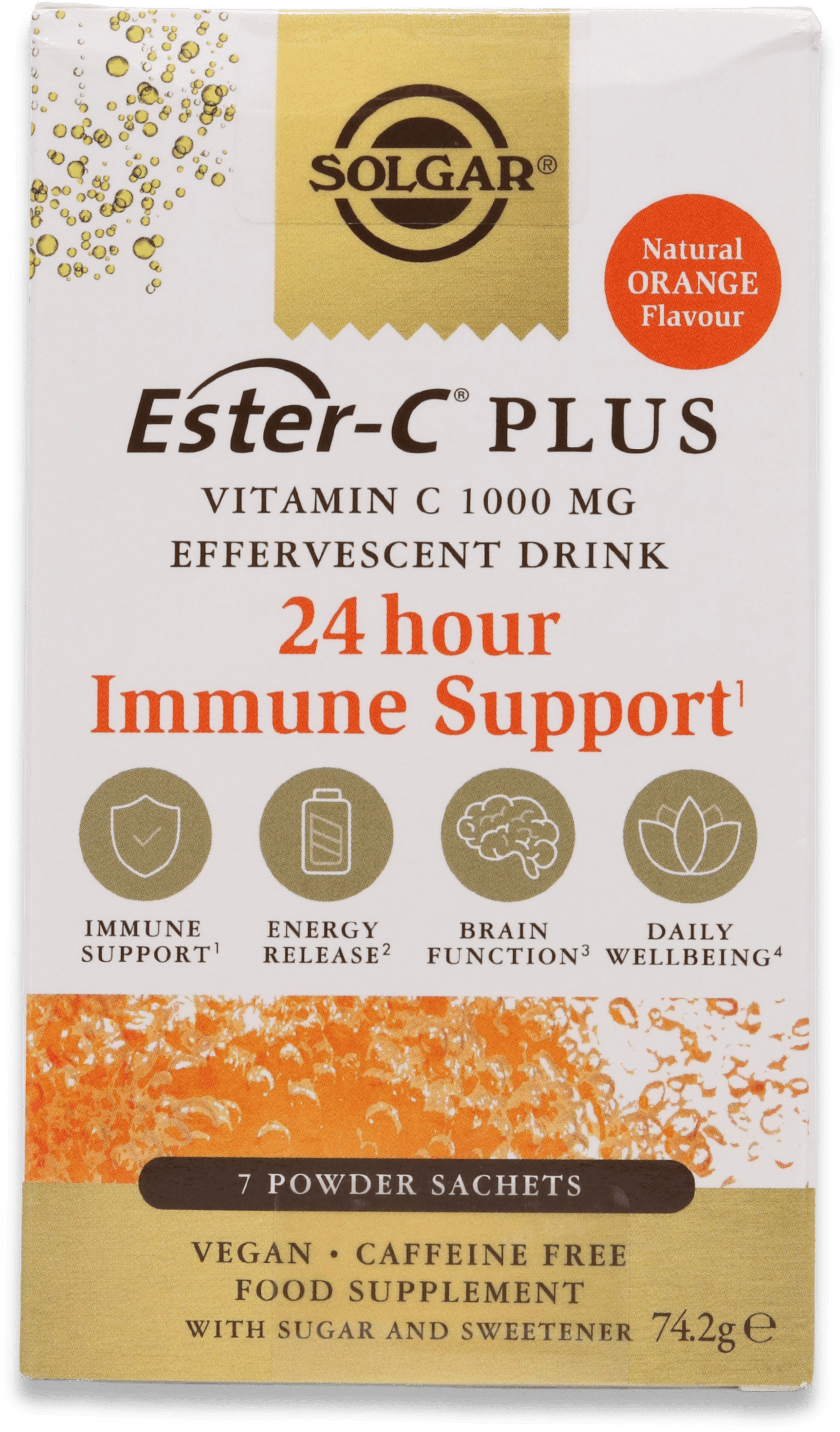 Solgar Ester-C Plus 24 Hour Immune Support 7 Powder Sachets